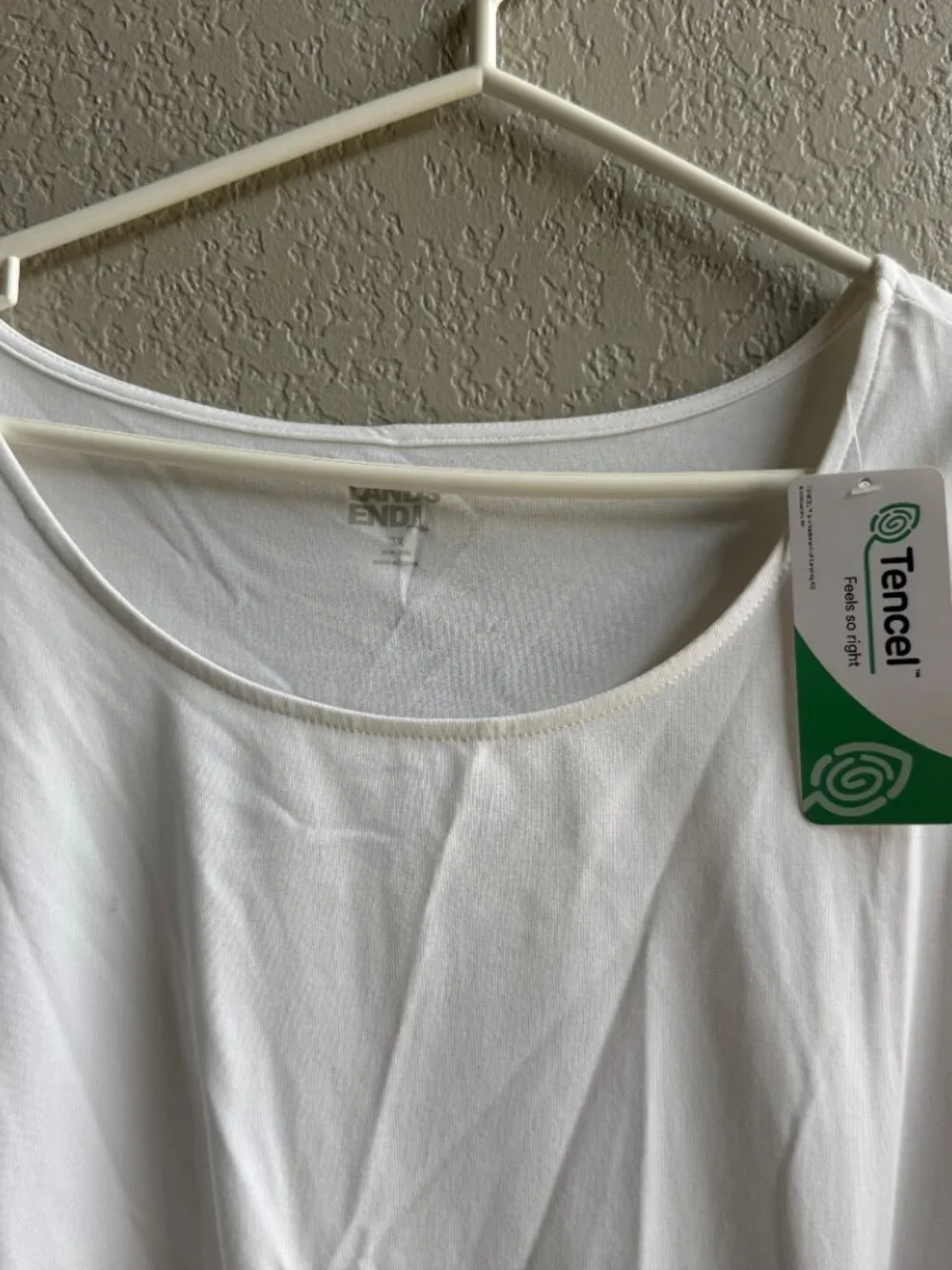 Land's End Optic White Top with Side Tie - Picture 2 of 2